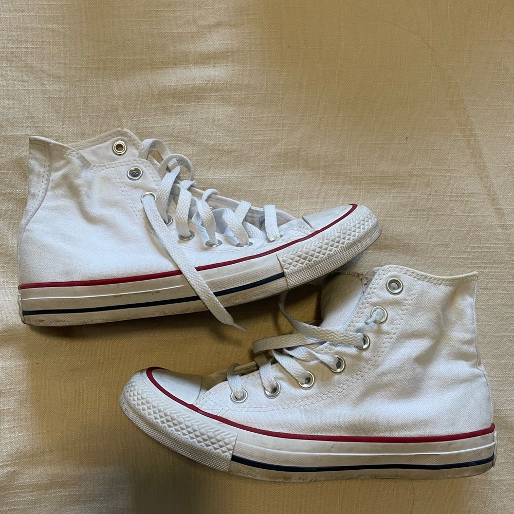 White Converse Chuck Taylors